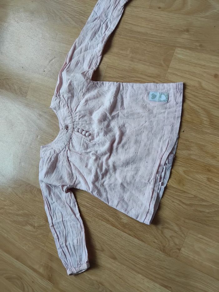 Chemise manches longues fille 18mois - photo numéro 5