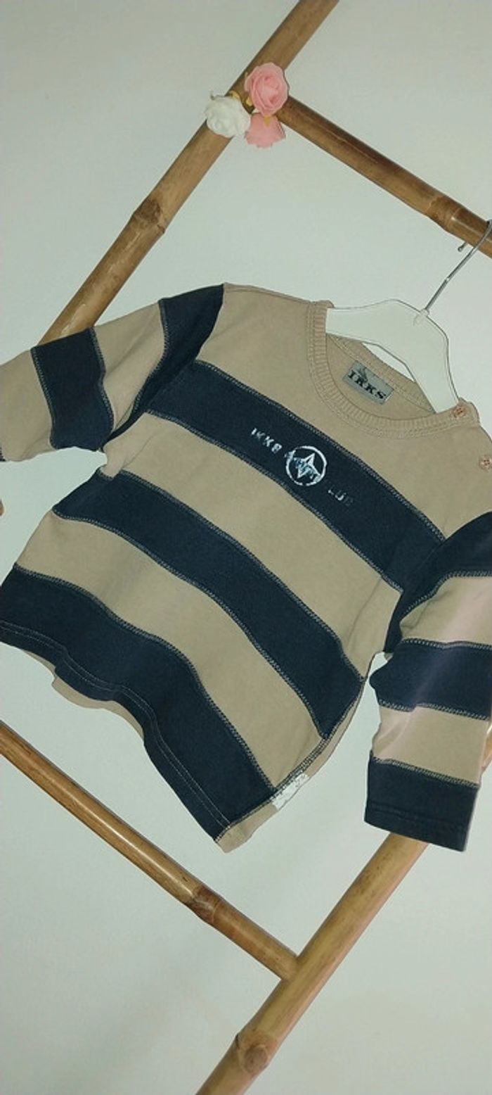 Sweat mariniere leger Ikks très bon etat 2 ans - photo numéro 3
