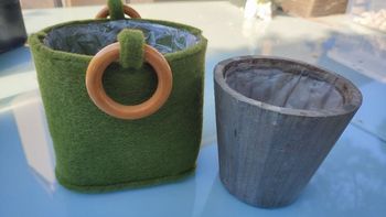 pot + panier feutrine