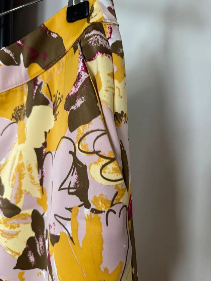 Pantalon fluide jaune satin 34 Vila - photo numéro 3