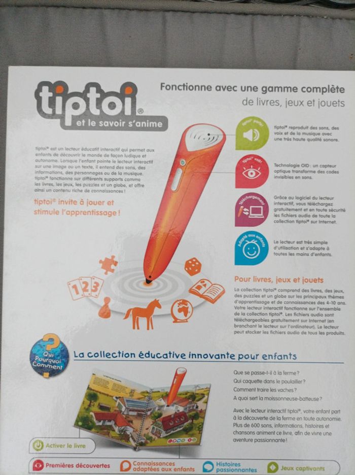 Joli livre tip toi "je découvre la ferme" - photo numéro 10
