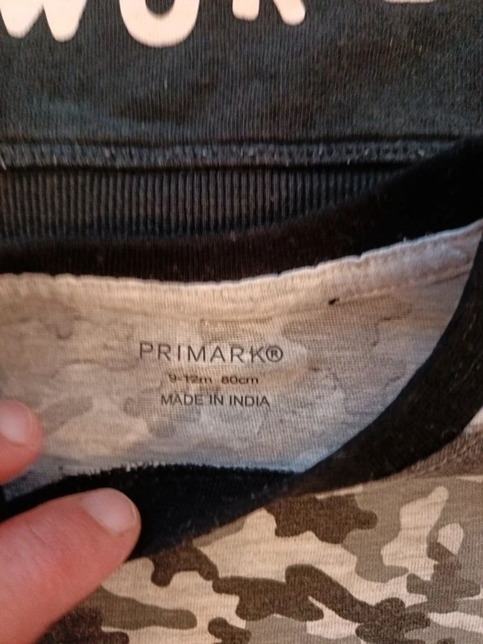 Pull + tee-shirt H&M Primark 9/12 mois - photo numéro 3