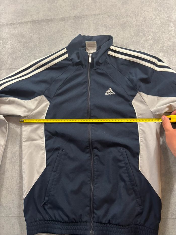 Ensemble de survêtement Adidas Vintage Brodé Bleu marine et gris Taille XS - photo numéro 20