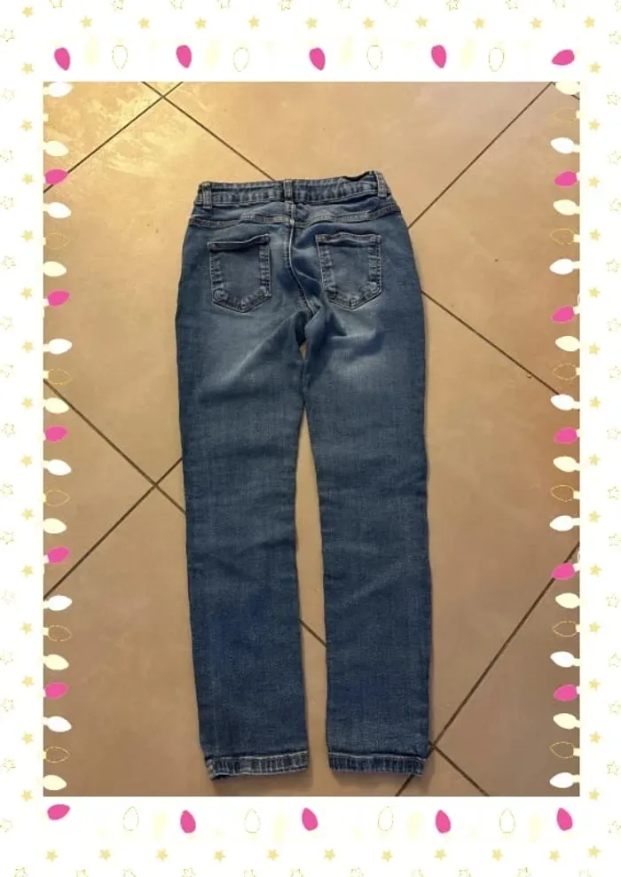 Jean skinny enfant fille taille 12 ans - photo numéro 4