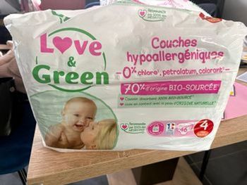 Couches Love & Green Taille 4