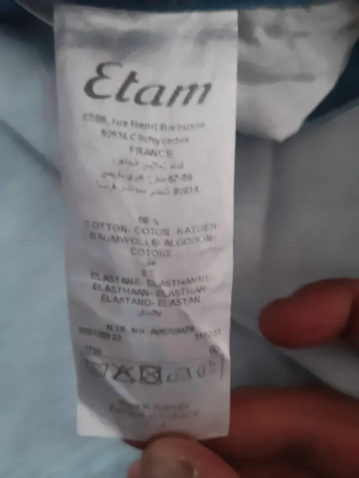 Jeans droit Etam bleu clair Taille 38. L'essentiel du dressing à prix mini ! - photo numéro 4