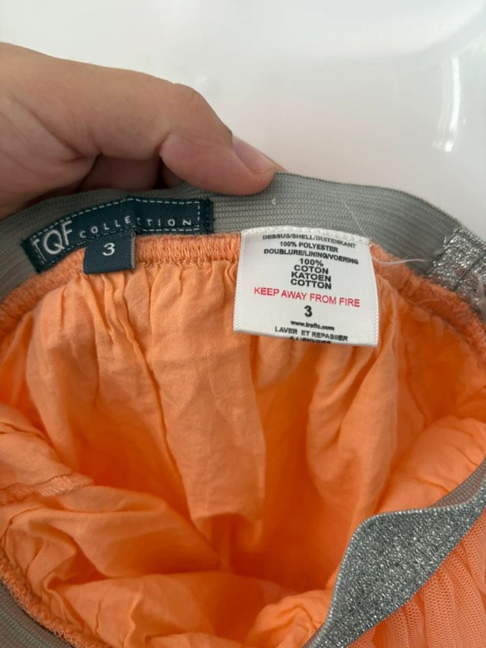 🌟 Jolie jupe tutu orange pailletée - Taille 3 ans 🌟 - photo numéro 3