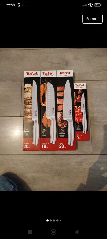 Couteaux Tefal