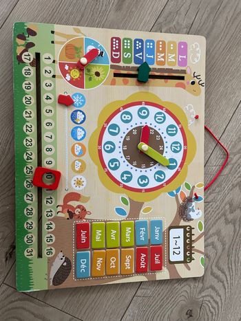 Tableau aimanté sur le temps