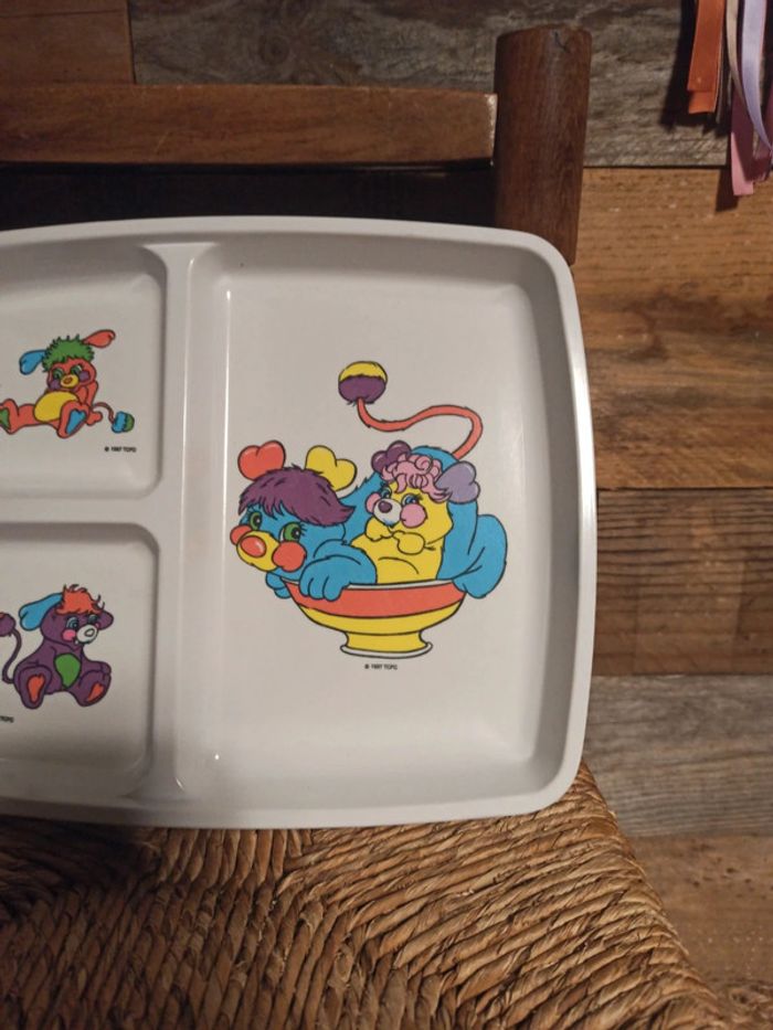 Plateau repas popples vintage tbe - photo numéro 2