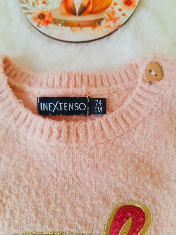 Robe pull manches longues 12 mois - photo numéro 3