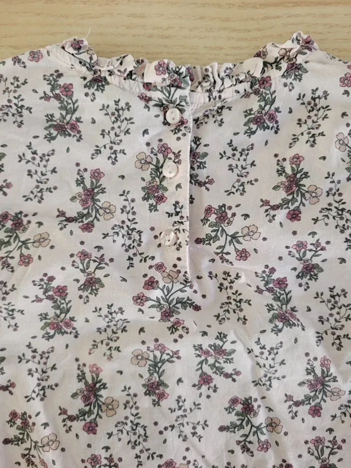 Blouse fleurie Vertbaudet 9 ans - photo numéro 4