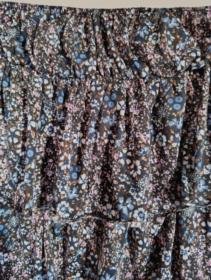 Bustier à volants fleuri taille 40 - photo numéro 3