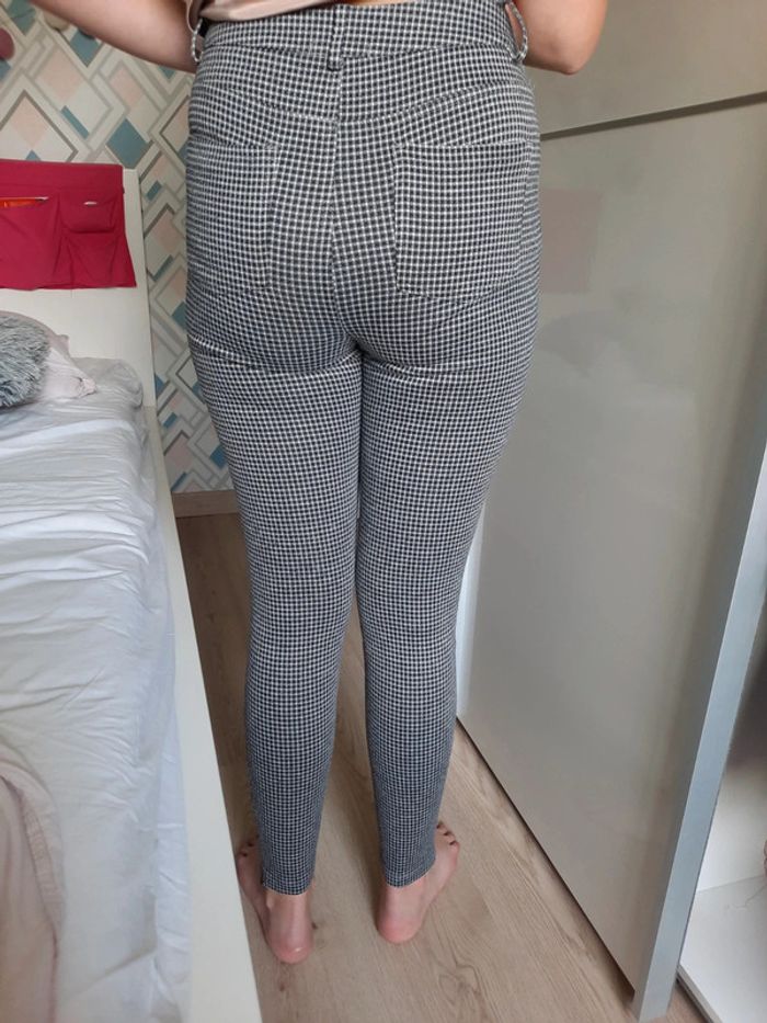 Pantalon skinny pied de poule - photo numéro 3