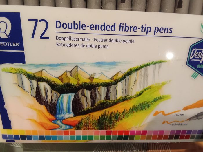 72 feutres double pointes Staedtler neuf - photo numéro 4