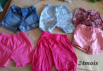 Lot 6 short 24mois