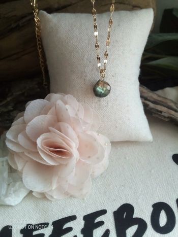 Collier labradorite pierre naturelle de protection