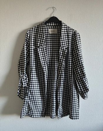 Veste blazer fluide Vichy
