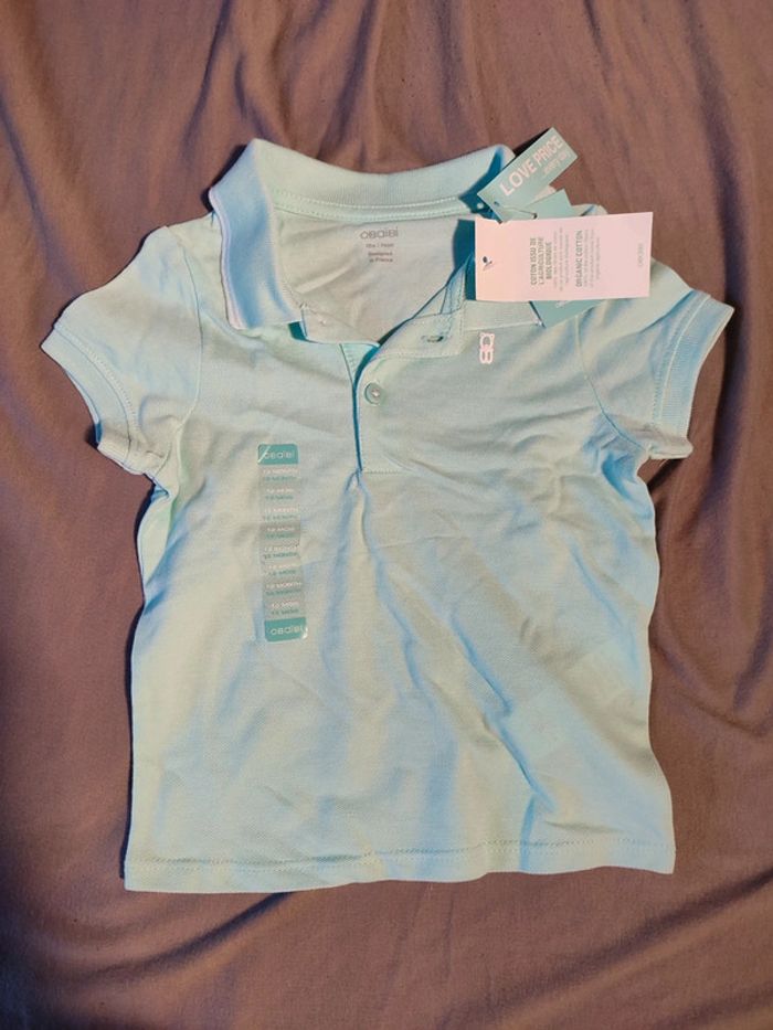 Polo à manches courtes 12 mois / 74 cm Obaïbi