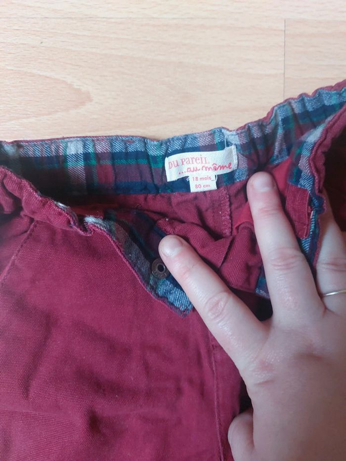 Pantalon bordeaux - photo numéro 3