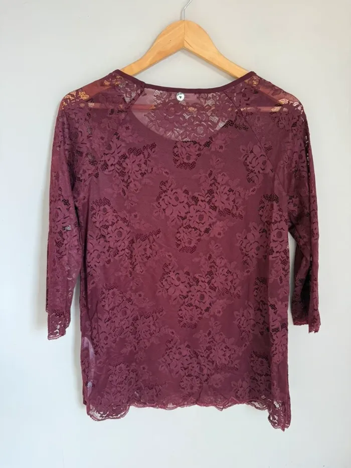 Top Twinset Bordeaux - photo numéro 2