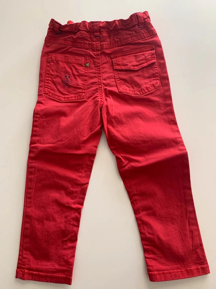 Pantalon rouge garçon orchestra 23 mois - photo numéro 2