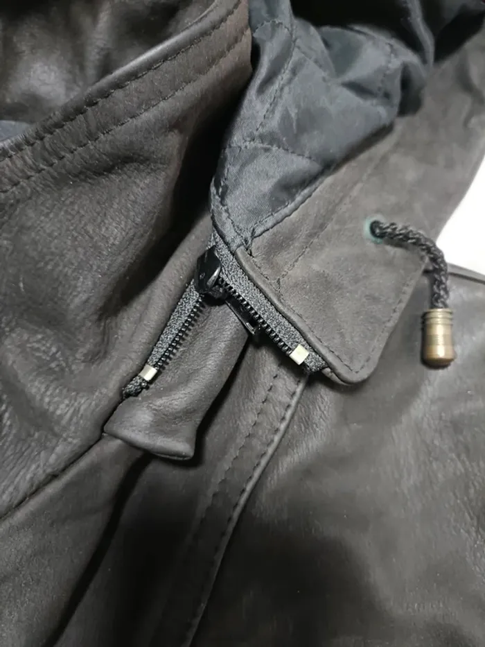 Manteau cop's paris en cuir taille M - photo numéro 4