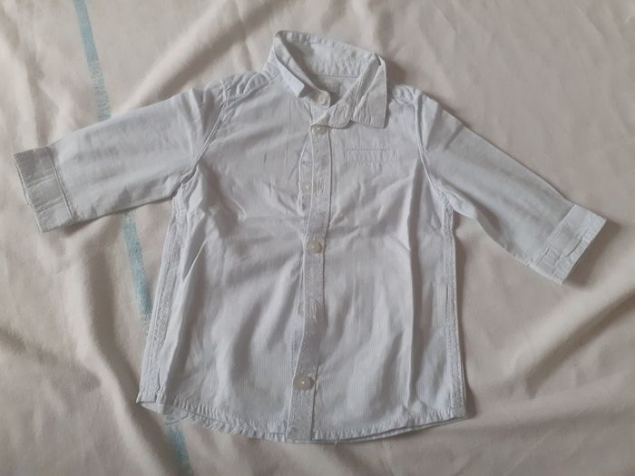 Chemise légère rayé bleu clair