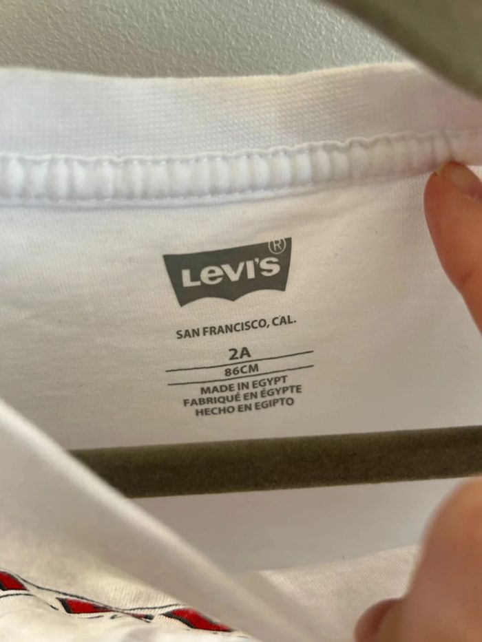 T-shirt Levi’s 2 ans – Blanc avec logo - photo numéro 4