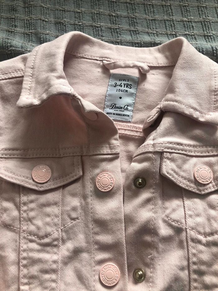 Veste en jean Twill fille 3-4 ans - photo numéro 2