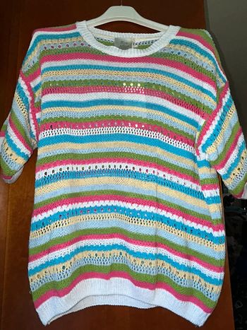 Blouse maille multicolore Terra di Siena