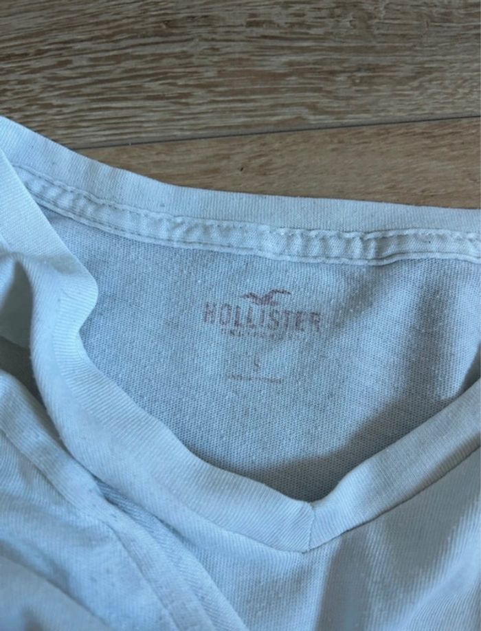 Teeshirt Hollister blanc - photo numéro 3
