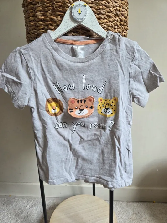 T-shirt manches courtes H&M 18 mois