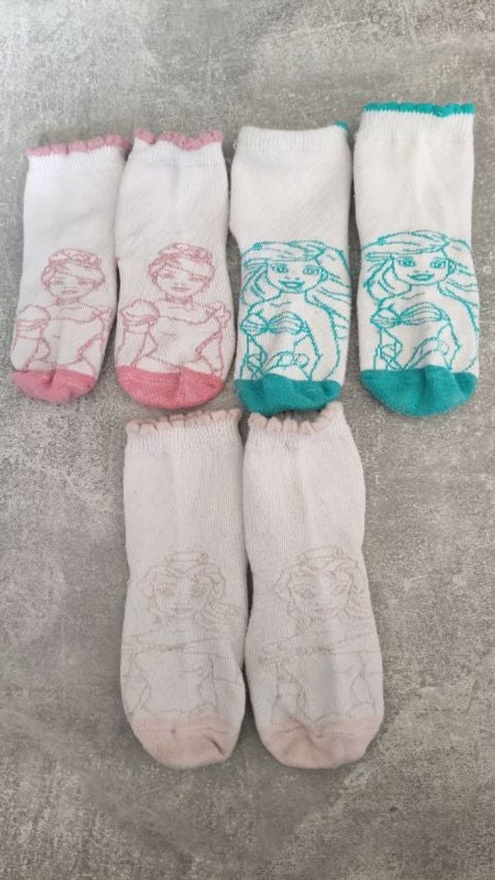 Chaussettes bébé fille anti dérapantes 19 22
