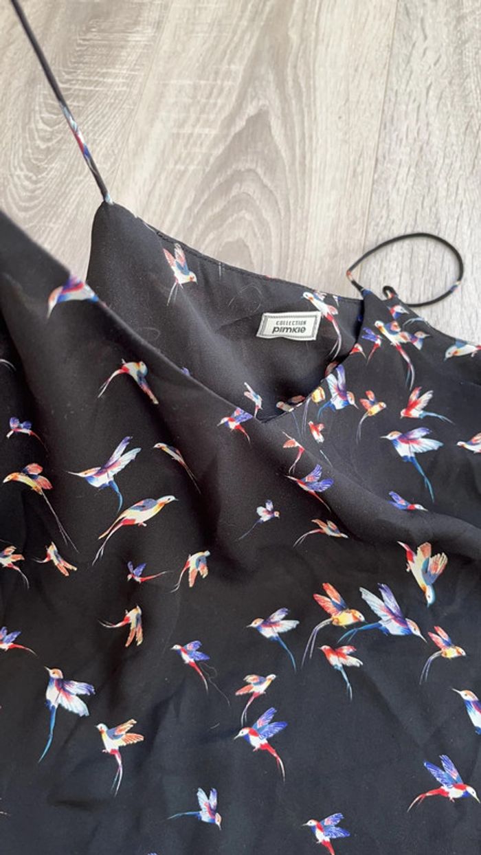 Débardeur blouse fine bretelle - photo numéro 3