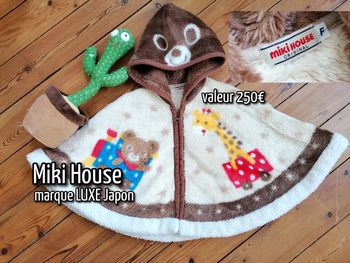 Cape poncho Miki House mixte