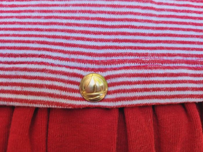 Superbe robe mariniere Petit Bateau 🚢 rouge et blanche 24 mois 2 ans - photo numéro 2