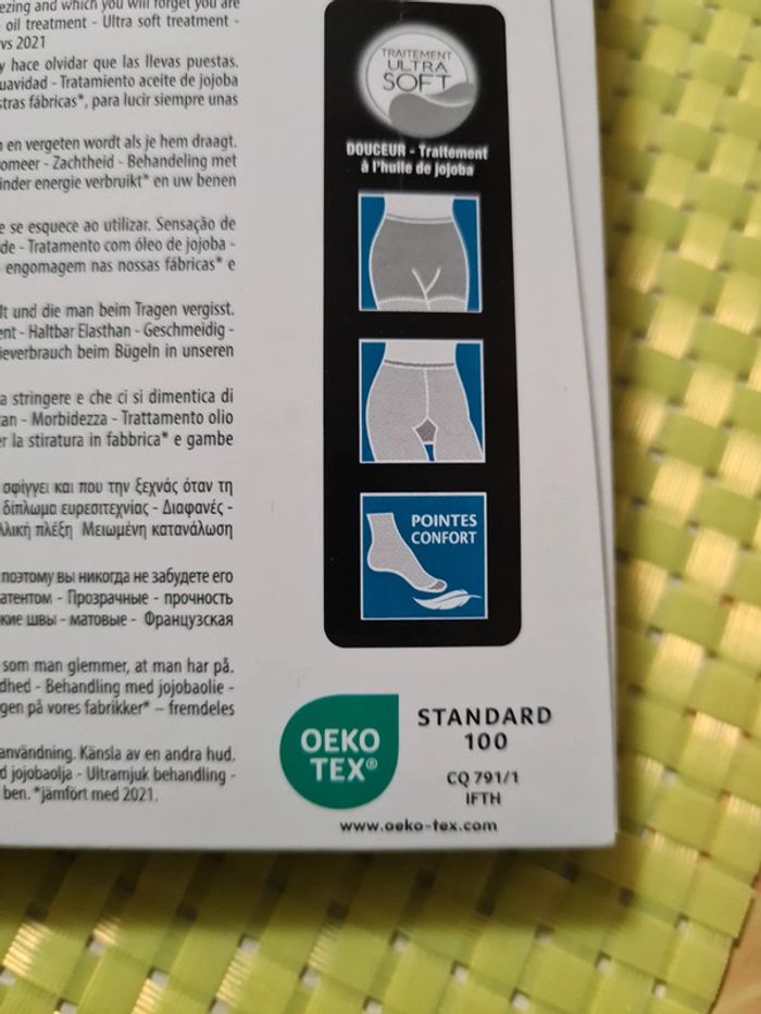 Lot de 3 collants taille 2 noir  Dim - photo numéro 12