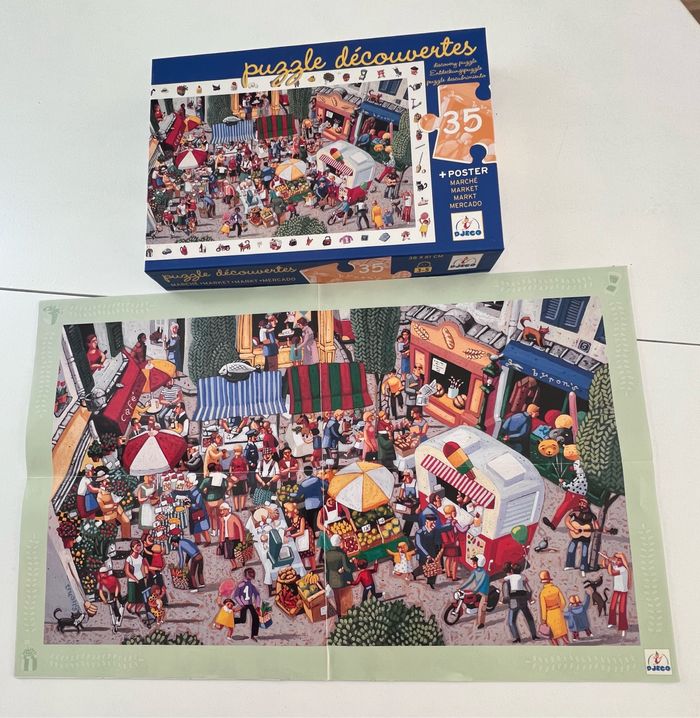 Puzzle d’observation djeco 35 p le marché - photo numéro 2