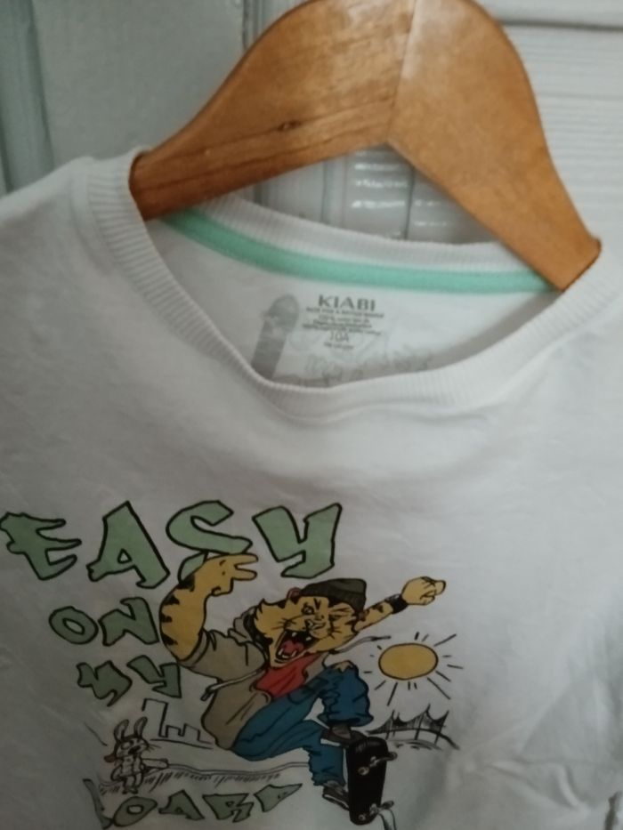 Tee-shirt Kiabi blanc et multicolore - photo numéro 2