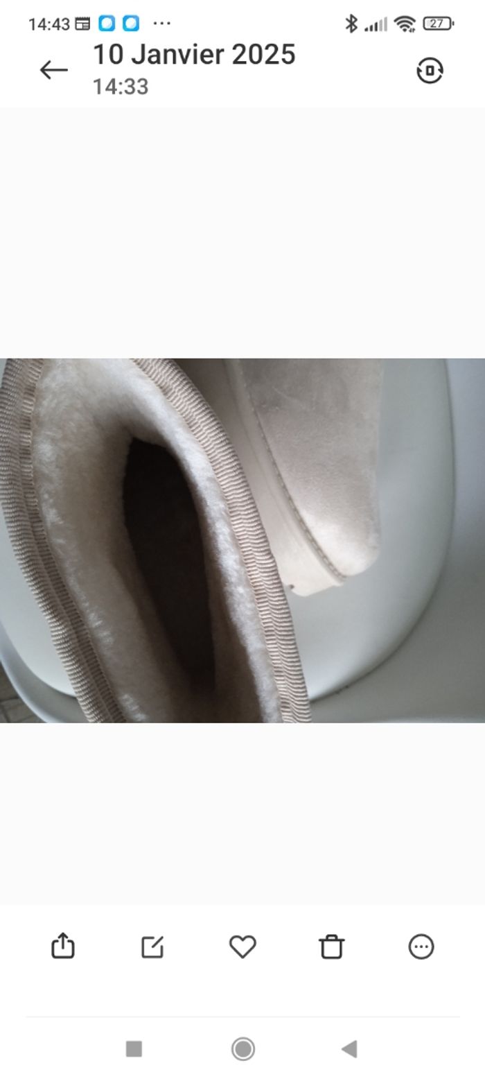 Belle bottines couleur crème - photo numéro 3