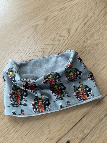 Snood cache cou garçon en polaire motifs Naruto 6/10 ans