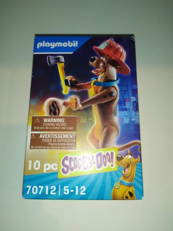 Playmobil figurine Scooby-Doo! pompier 10pc 5-12 ans ref.70712 neuf en boite