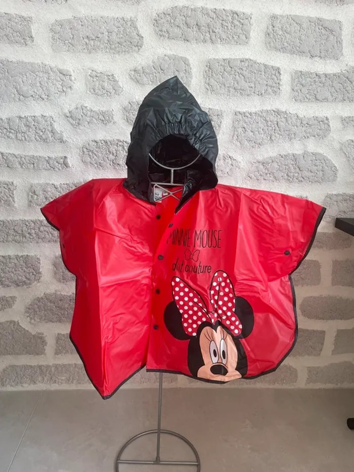 Poncho Cape ciré manteau imperméable 3 ans Disney Minnie