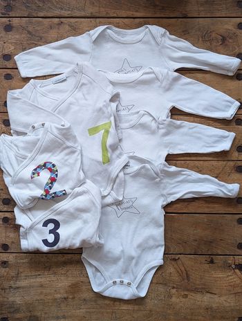 Lot de 7 bodies Verbaudet - taille 6 mois