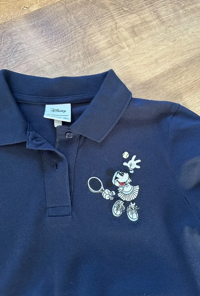 Polo Lacoste bleu collection limitée Disney bleu taille 36 - photo numéro 4