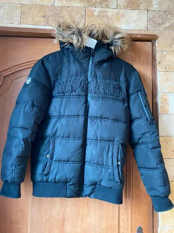 Manteau kaporal garçon noir