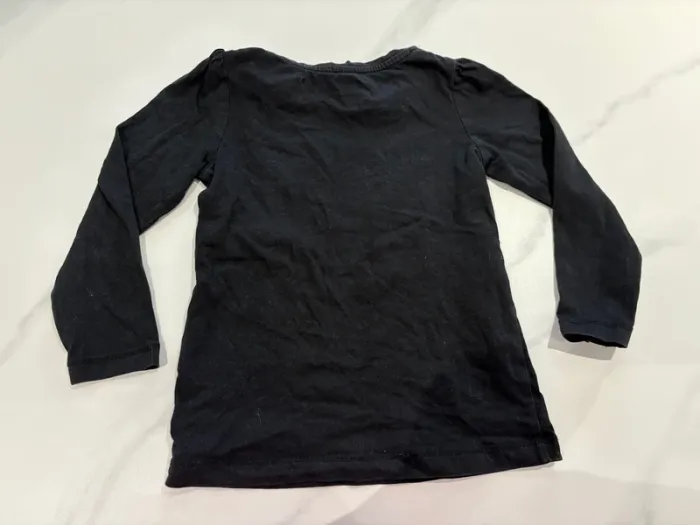 T-shirt manches longues noir/rose/rouge cœur 3-4 ans > 104 cm Dopo dopo girls - photo numéro 4