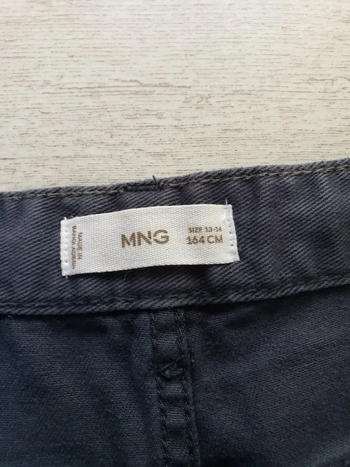 Pantalon Mango garçon 13-14 ans gris anthracite - photo numéro 4