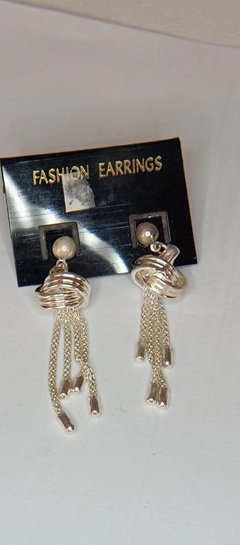 Boucles d'oreilles argentées